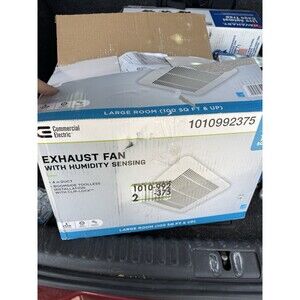 Commercial Electric 110 CFM Bathroom Exhaust Fan w/Humidity Sensing 1010992375
